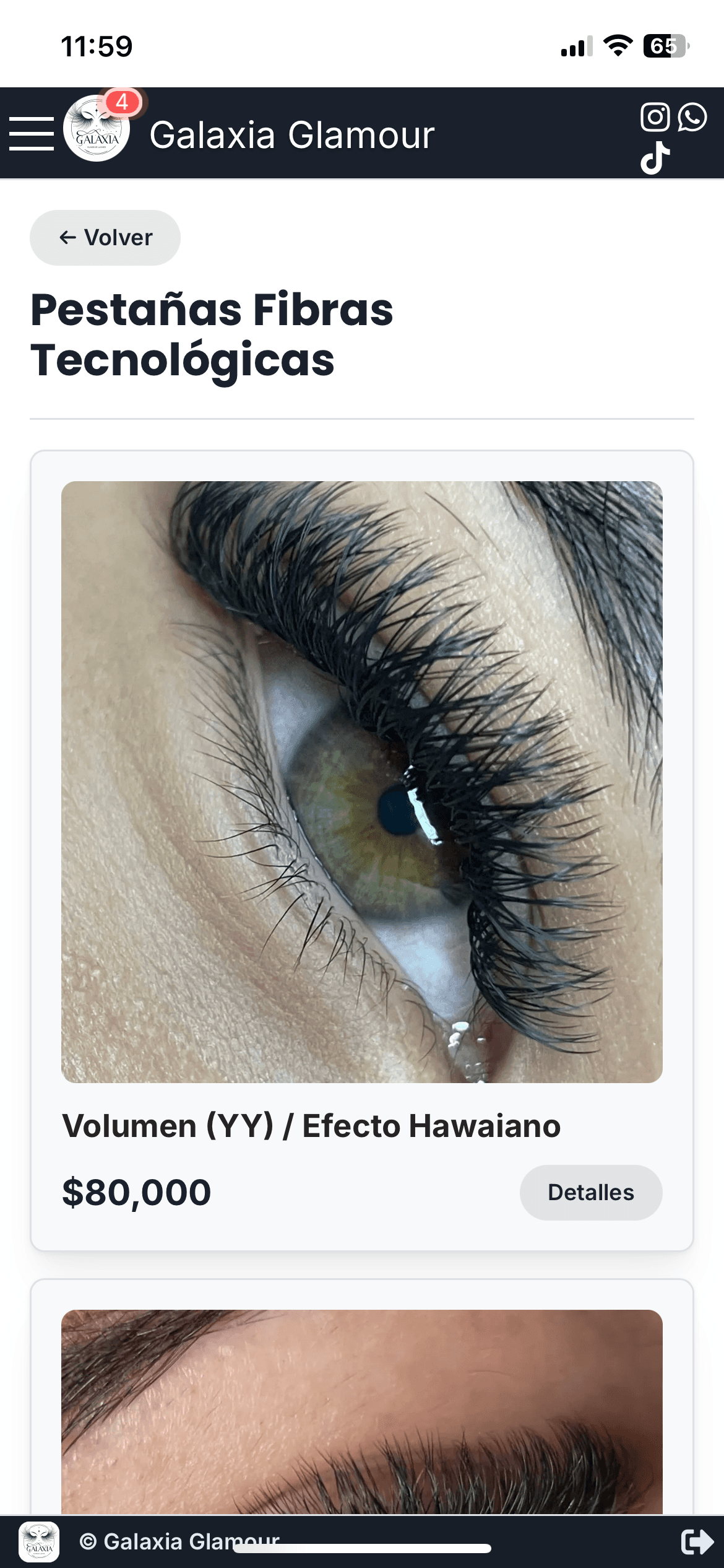 Catálogo de servicios y precios